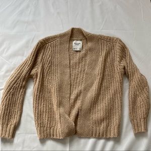 Abercrombie and Fitch Tan Cardigan Size Small